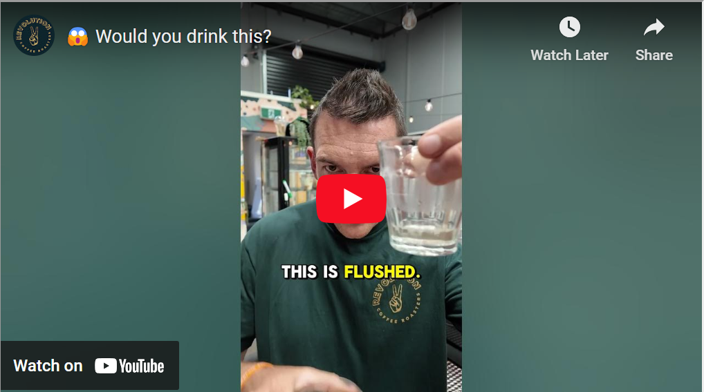 COFFEE COLLEGE: A flush is better then a wipe